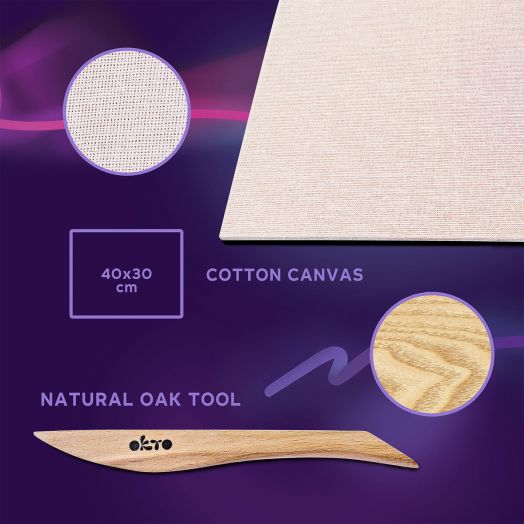 Творчески комплект Okto - Направи 3D картина с лек моделин 