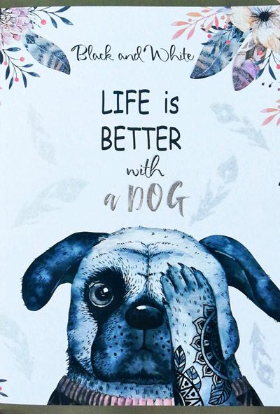 Тетрадка Black & White А5, 80 листа - широки редове