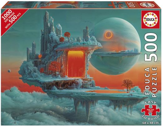 Пъзел Educa: Планета от огън и лед, 500 части