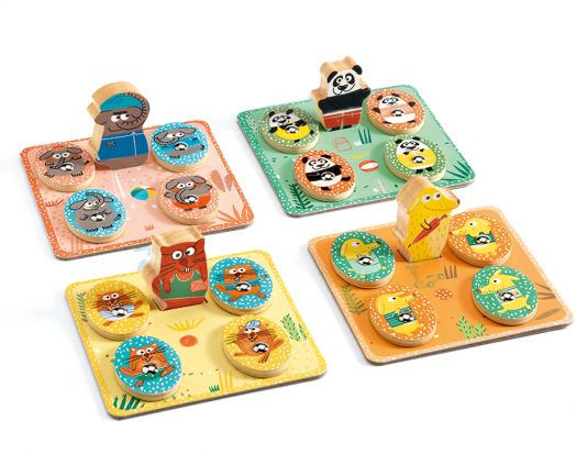 Комплект 4 детски игри Djeco: Ludo Park