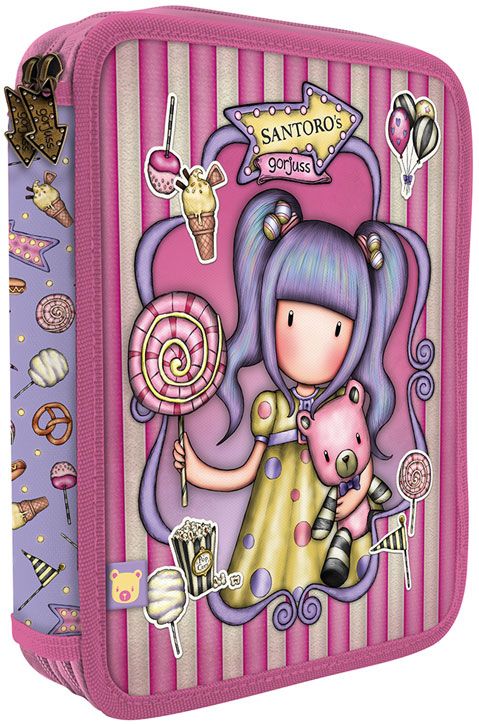 Ученически несесер Gorjuss First Prize с две отделения, пълен