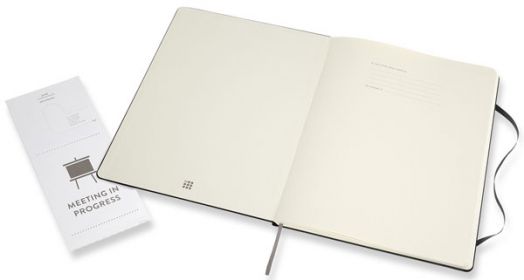Голям черен тефтер Moleskine Pro Collection XX-Large Black с твърди корици