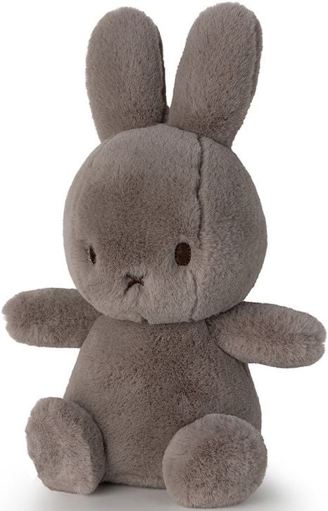 Плюшена играчка Miffy Cozy Sitting Taupe - Сив заек в подаръчна кутия