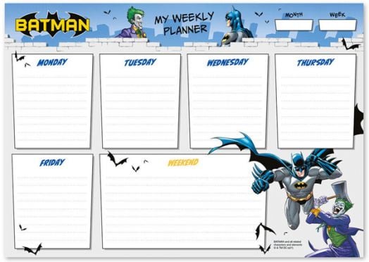 Седмичен планер Batman
