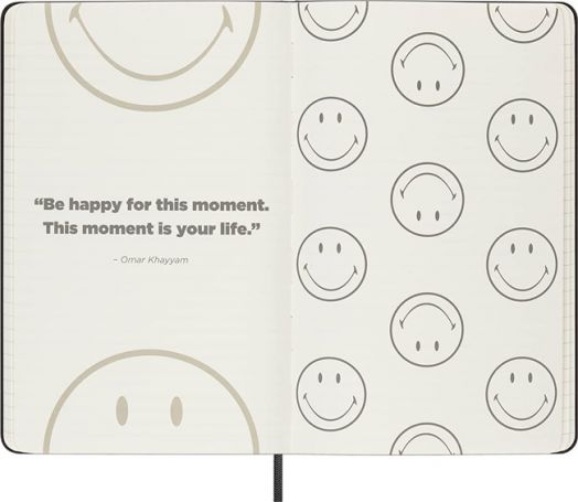 Тефтер Moleskine Smiley с линирани страници