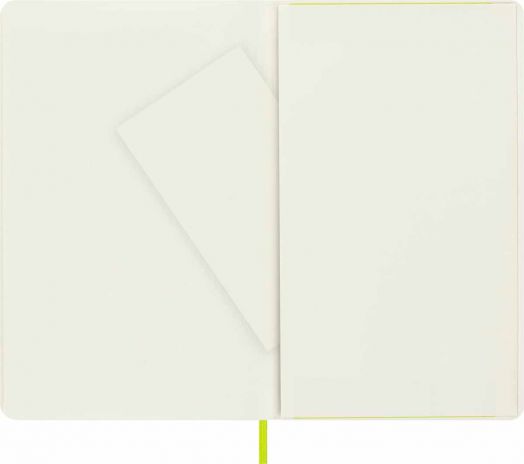 Класически тефтер Moleskine Classic Lemon Green с меки корици и нелинирани страници