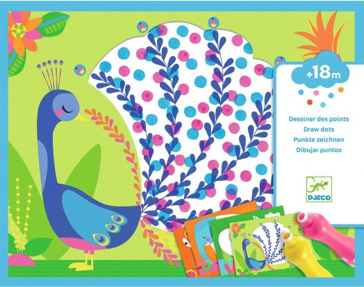 Творчески комплект Djeco - Оцветяване с точки