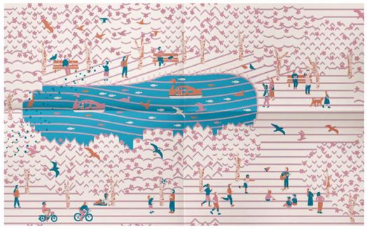 Комплект Moleskine: 2 класически тефтера Moleskine Sakura с твърди корици