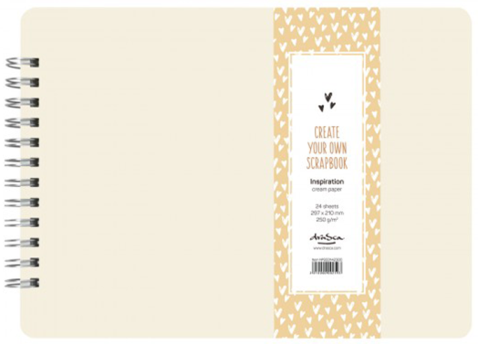 Скрапбук Drasca Inspiration със спирала A4, 24 листа