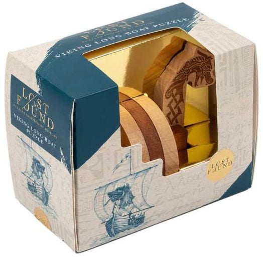 Дървен 3D пъзел Professor Puzzle, Викингска лодка