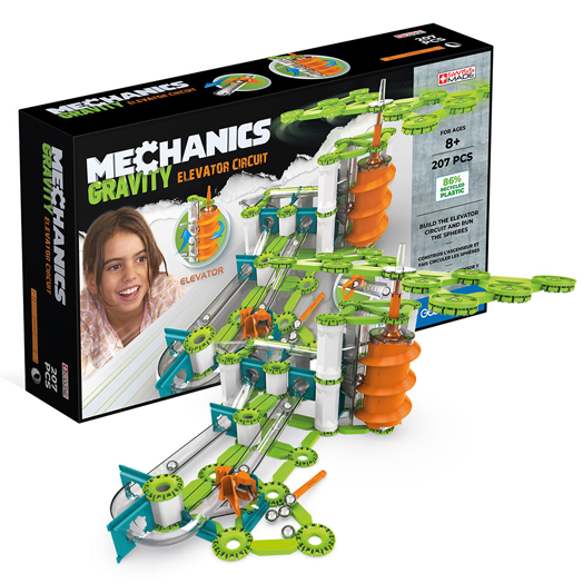 Магнитен конструктор Geomag Mechanics - Гравитационна асансьорна верига, 207 части