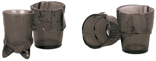 Комплект чаши DOIY - Котка, черен цвят