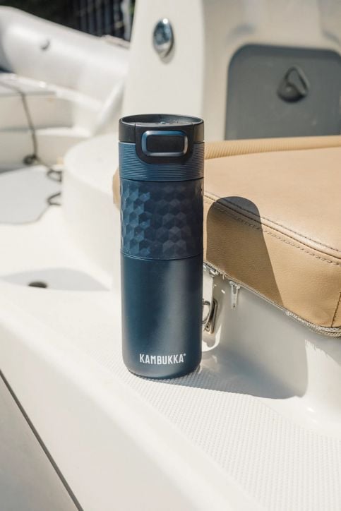 Стоманена термочаша Kambukka Etna Grip Denim Blue, 0.500 л.