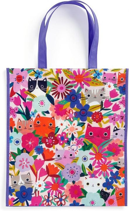 Чанта за пазаруване Mudpuppy Blooming Cats