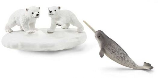 Комплект Schleich: Играещи полярни мечета
