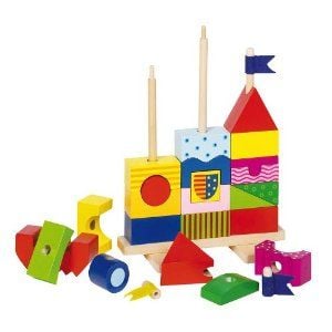 Детски дървен конструктор Goki