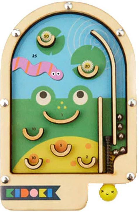 Дървена игра с топче Kikkerland, асортимент