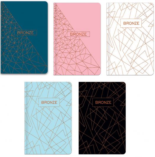 Тефтер Lastva Bronze А6, 96 листа с широки редове