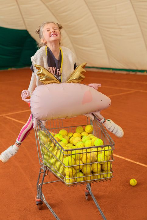 Фолиев балон PartyDeco - Прасенце с крила