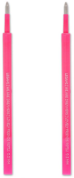 Комплект пълнители за гел химикалки Legami, 2 бр. неоново розови