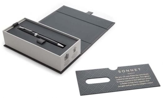 Химикалка Parker Royal Sonnet Black Lacquer CT