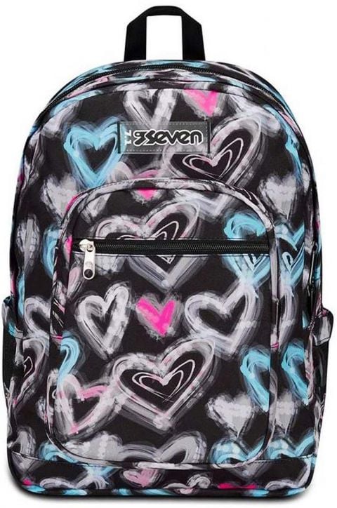 Ученическа раница Seven Freethink Heart с две отделения и USB порт