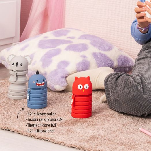 Разтегателен силиконов несесер Miquelrius Back2Fun - Акула