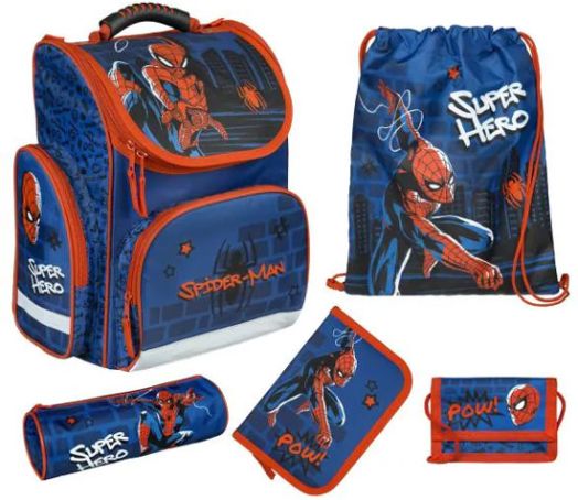 Комплект ученическа раница Scooli Spider-Man, ергономик