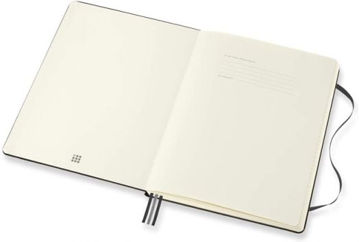 Голям черен тефтер Moleskine Pro Collection X-Large Black с твърди корици
