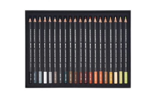 Комплект цветни моливи Caran d'Ache Museum Aquarelle, 40 цвята