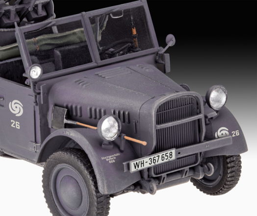 Сглобяем модел Revell - Военен високопроходим автомобил Einheits-PKW Kfz.4