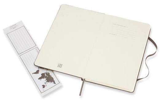 Класически кафяв тефтер Moleskine Classic Earth Brown с твърди корици и линирани страници