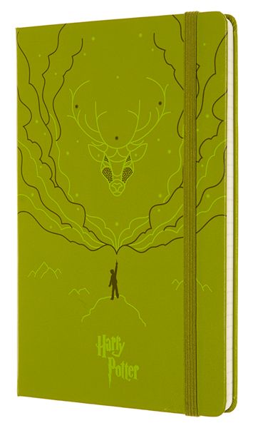 Класически тефтер Moleskine Limited Editions Harry Potter Expecto Patronium с твърди корици и линирани страници