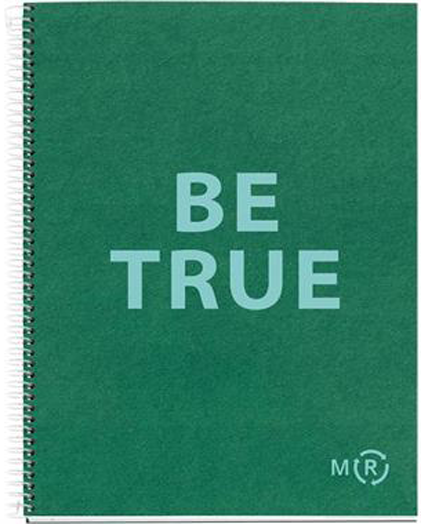 Тетрадка Miquelrius Be Eco A4 със спирала, 80 листа, малки квадратчета, смарагд