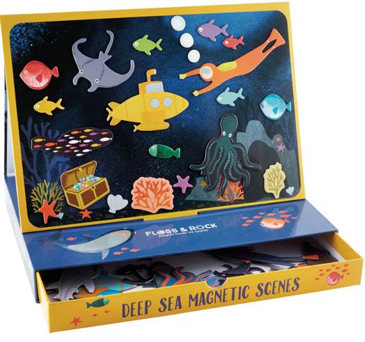 Игра с магнити Floss & Rock, Magnetic Play scenes, Deep Sea - Морски животни