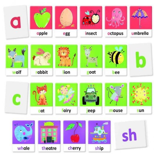 Образователни флаш карти Headu Montessori - С тактилна и фонетична азбука