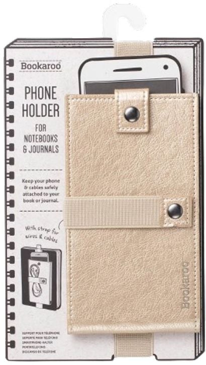 Държач за телефон Bookaroo, златист