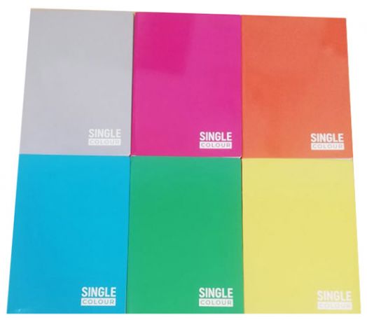 Тетрадка Single Colour Spree A5, 60 листа - широки редове