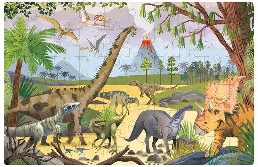 Пъзел Apli - Динозаври, светещ