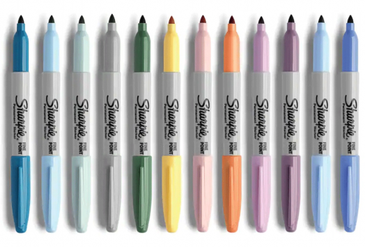Комплект перманентни маркери Sharpie Mystic Gems, 12 цвята