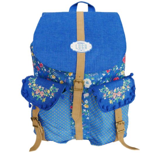 Раница Ambar Lusa Flower Blue, тип мешка