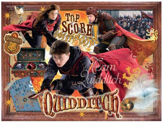 Пъзел Winning Moves: Harry Potter - Куидич, 1000 части