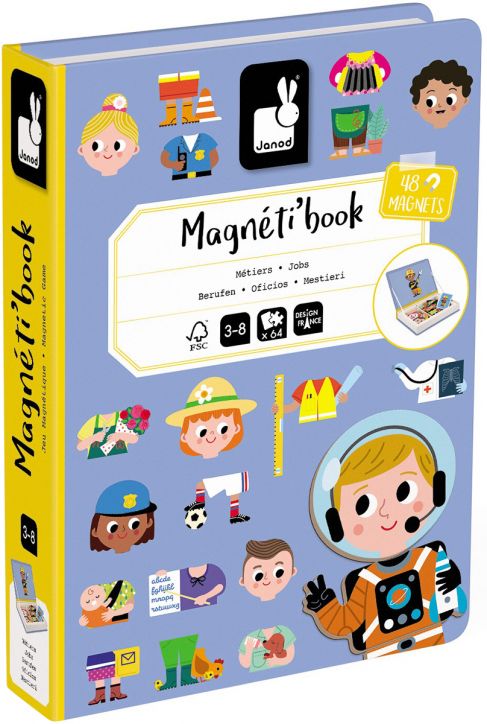 Детска магнитна книга Janod - Професии