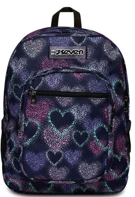 Ученическа раница Seven Freethink Festival Fuchsia с две отделения и USB порт