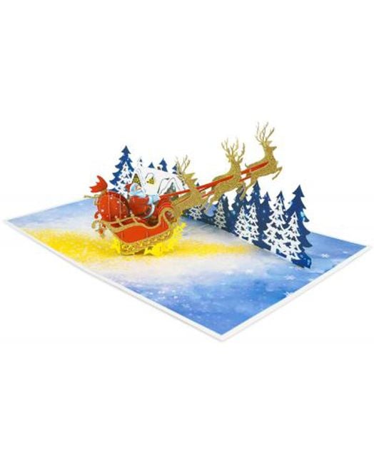 Поздравителна картичка Kiriori Снежна приказка