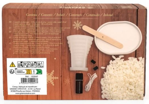 Комплект за правене на свещ Graine Creative - Горски елхи