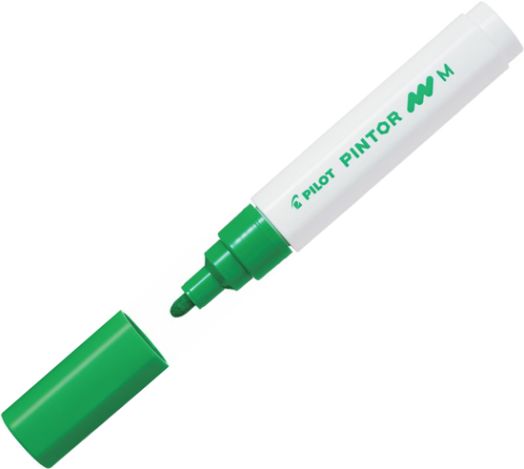 Перманентен маркер Pilot Pintor, светлозелен