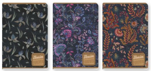 Тетрадка Blach & White Denim А4, 60 листа - широки редове