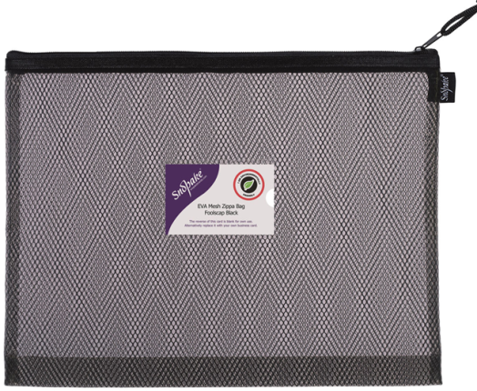 Папка с цип Snopake Mesh Zippa Bag, 36 х 27.5 см., черна