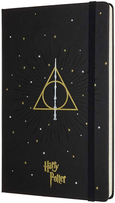 Класически тефтер Moleskine Limited Editions Harry Potter Deathly Hallows с твърди корици и линирани страници